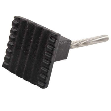 Black Square Border Metal Knobs